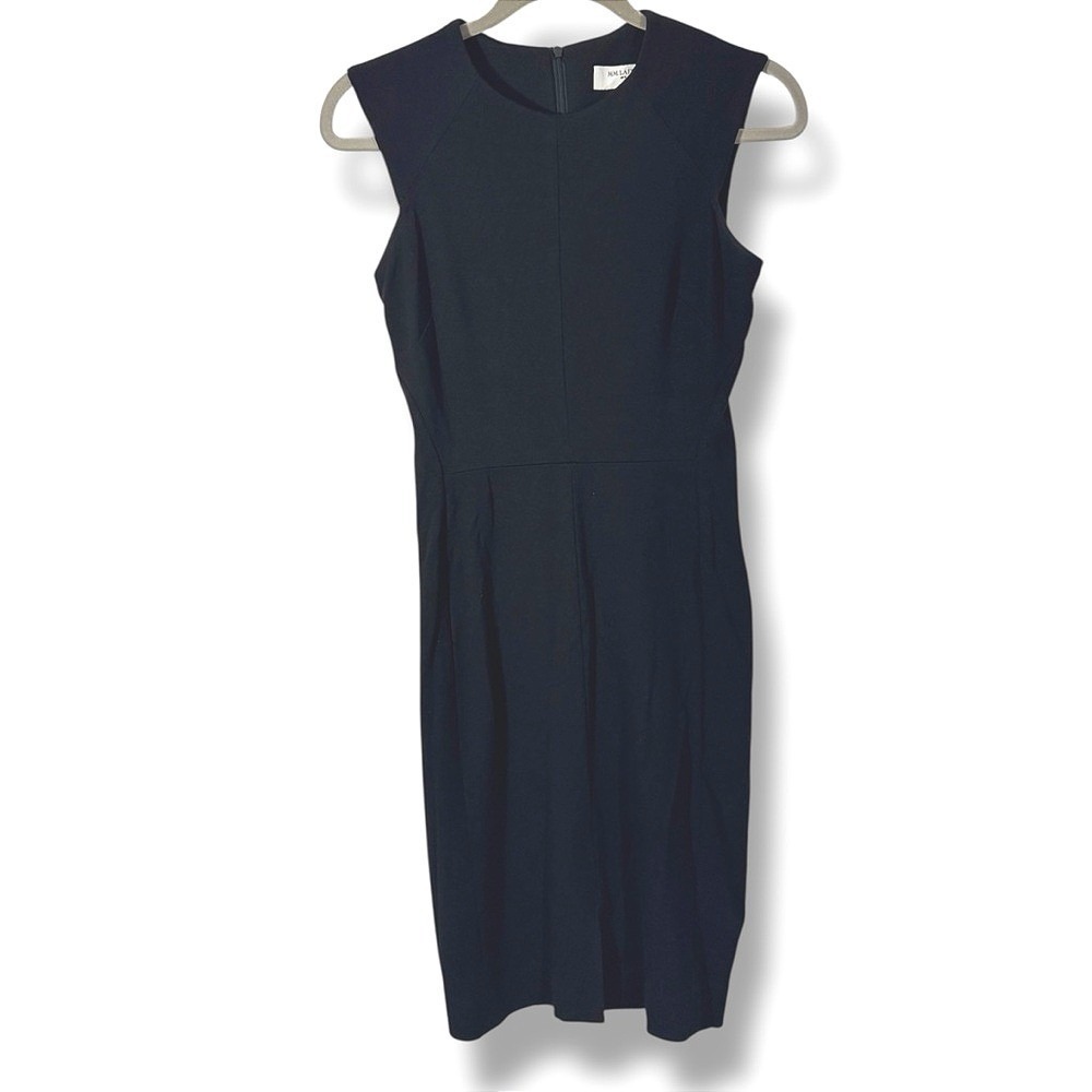 MM.LaFleur The Katie Black Dress Cap Sleeve Sheath Womens Size 2